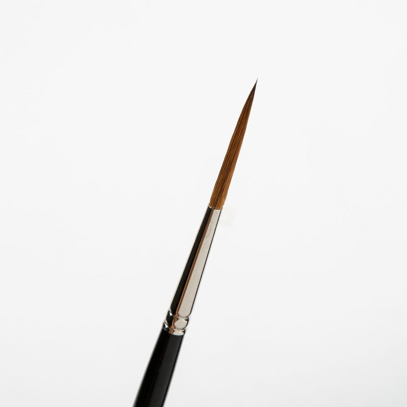 White Smoke Art Spectrum Brush Pure Sable - Long Handle - Liner Rigger Size - 8 Paint Brushes