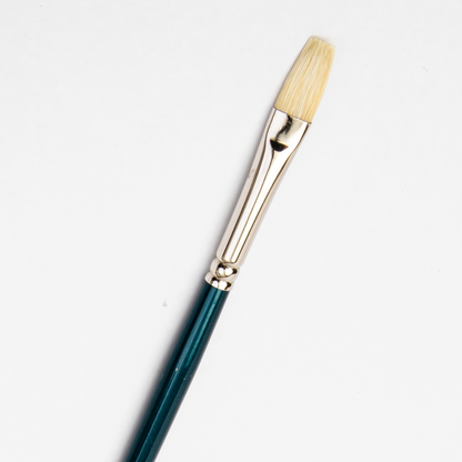 White Smoke Art Spectrum Brush Series 900 Interlocked Hog Bristle - Flat Size - 4 Paint Brushes