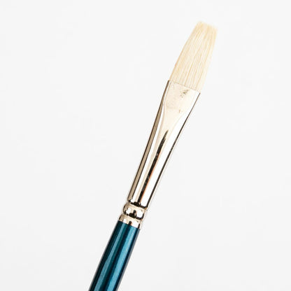 White Smoke Art Spectrum Brush Series 900 Interlocked Hog Bristle - Flat Size - 6 Paint Brushes