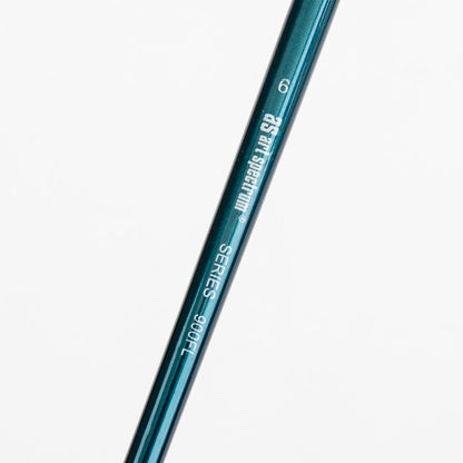 White Smoke Art Spectrum Brush Series 900 Interlocked Hog Bristle - Flat Size - 6 Paint Brushes