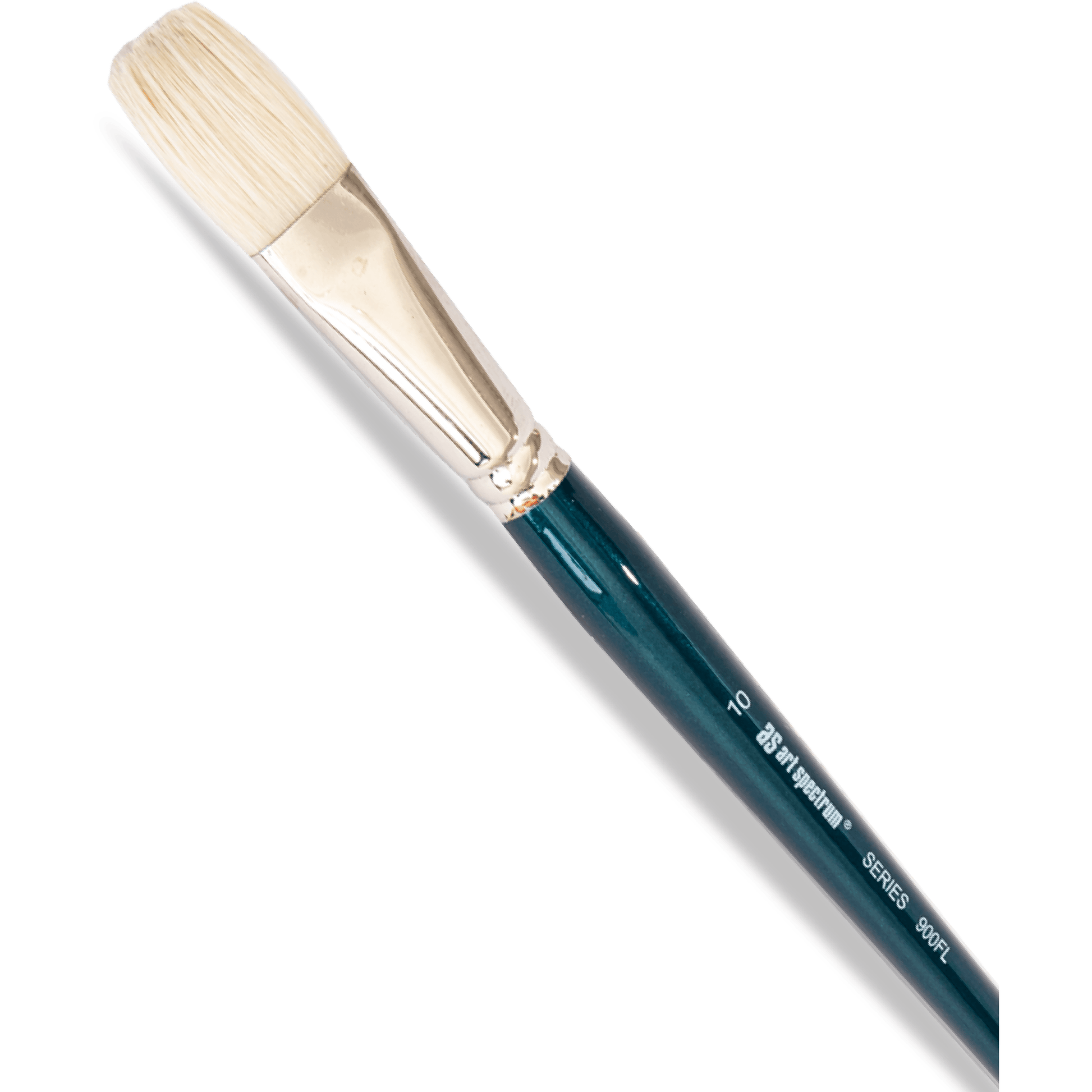 Dark Slate Gray Art Spectrum Brush Series 900 Interlocked Hog Bristle - Flat Size - 10 Paint Brushes
