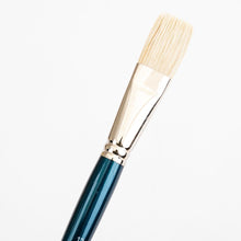 White Smoke Art Spectrum Brush Series 900 Interlocked Hog Bristle - Flat Size - 12 Paint Brushes