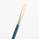 White Smoke Art Spectrum Brush Series 900 Interlocked Hog Bristle - Filbert Size - 6 Paint Brushes