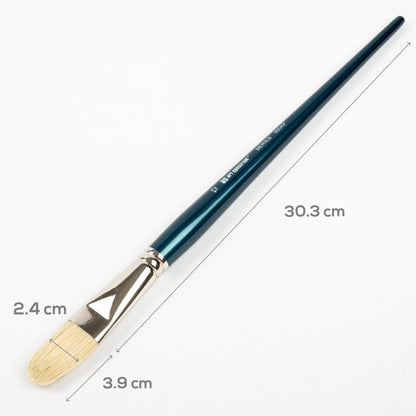White Smoke Art Spectrum Brush Series 900 Interlocked Hog Bristle - Filbert Size - 12 Paint Brushes