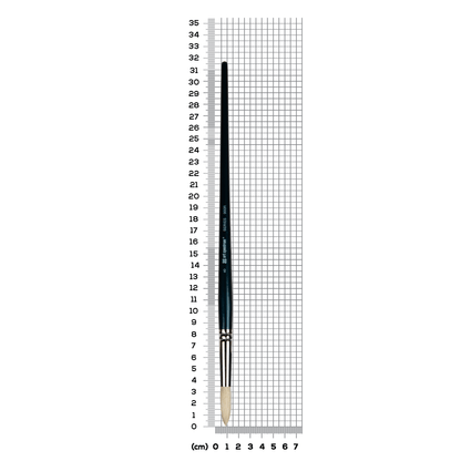 Slate Gray Art Spectrum Brush Series 900 Interlocked Hog Bristle - Round Size - 8 Paint Brushes
