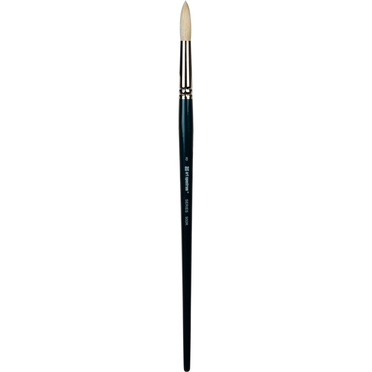 Gray Art Spectrum Brush Series 900 Interlocked Hog Bristle - Round Size - 8 Paint Brushes