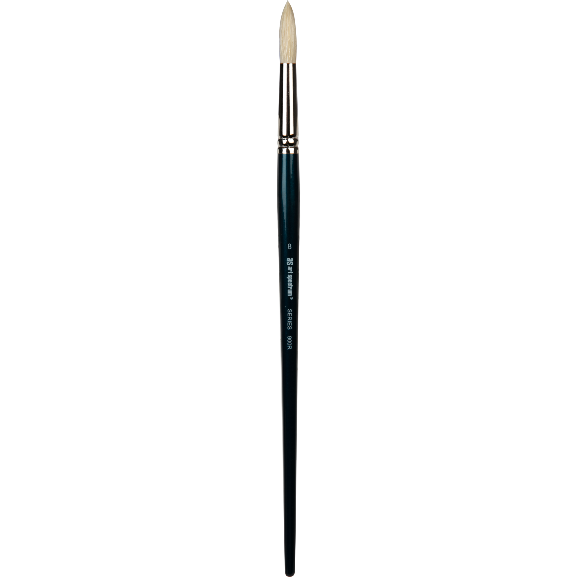 Gray Art Spectrum Brush Series 900 Interlocked Hog Bristle - Round Size - 8 Paint Brushes
