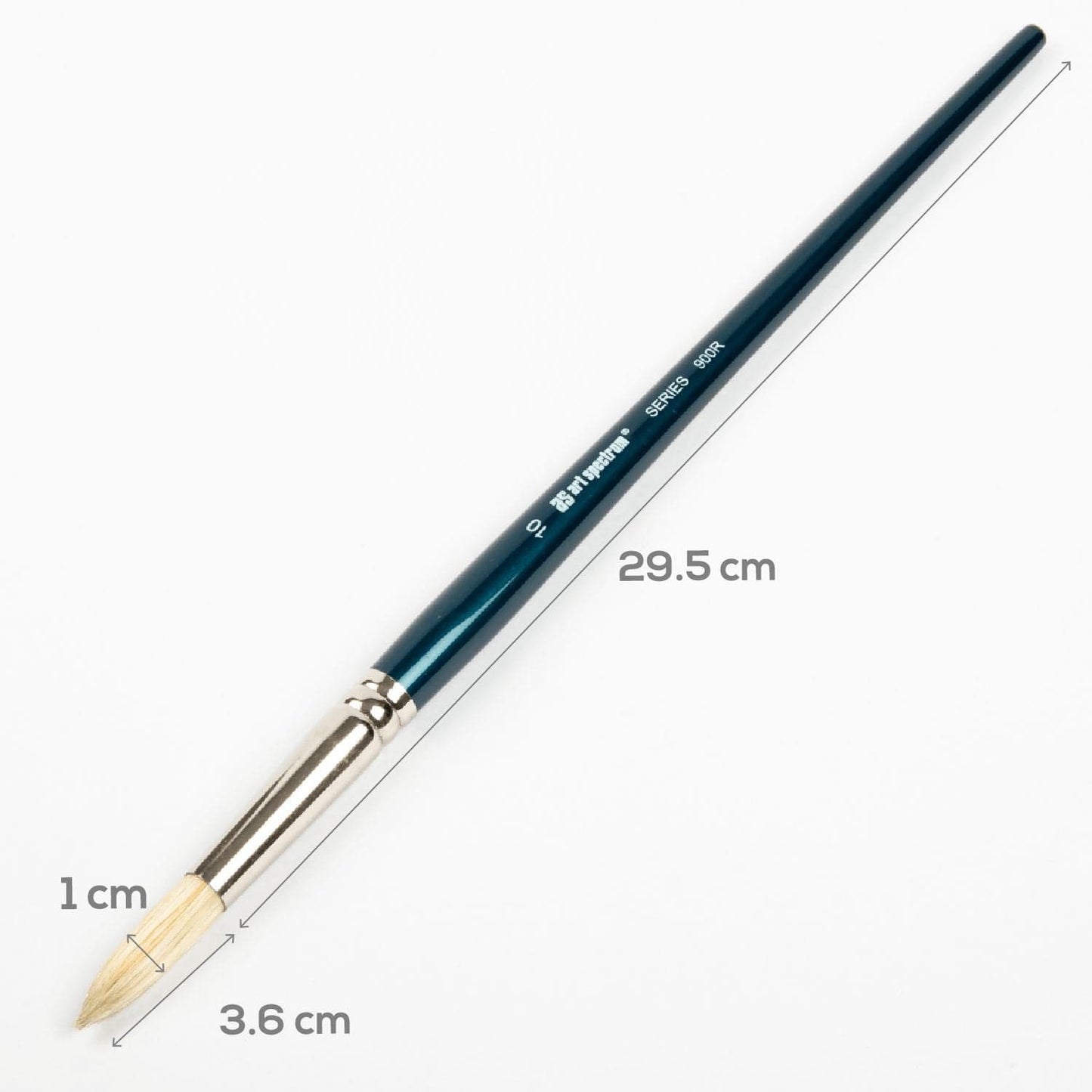 Snow Art Spectrum Brush Series 900 Interlocked Hog Bristle - Round Size - 10 Paint Brushes