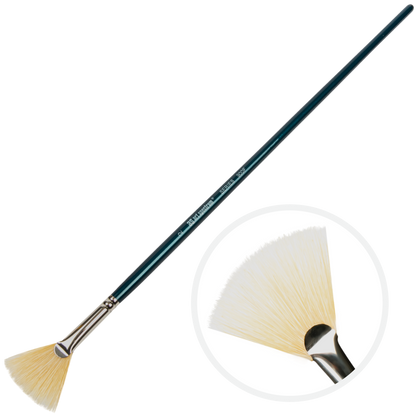 Dark Slate Gray Art Spectrum Brush Series 900 Interlocked Hog Bristle - Fan  Size - 2 Paint Brushes