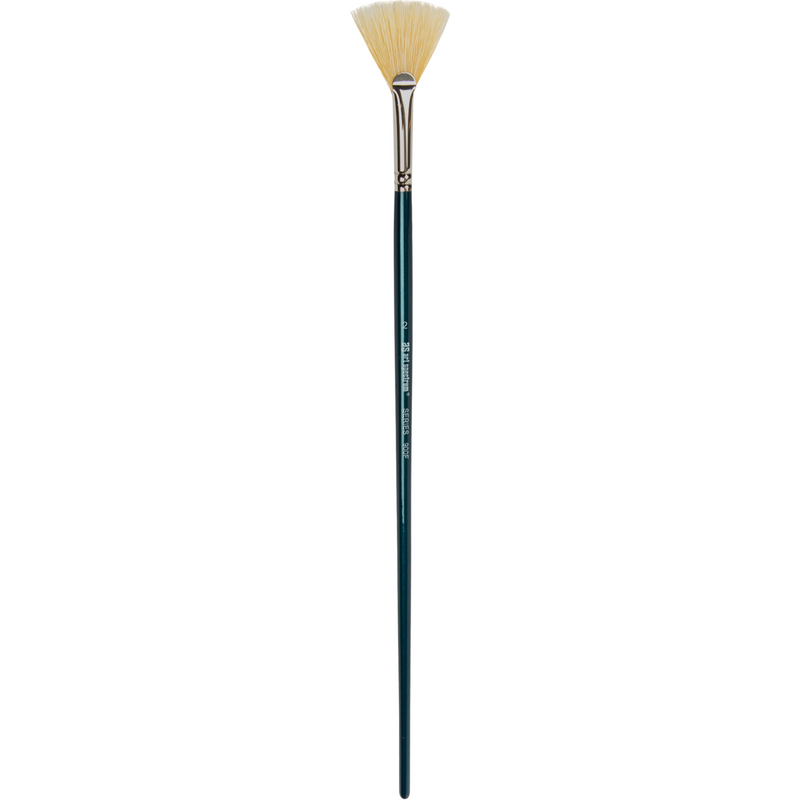 Tan Art Spectrum Brush Series 900 Interlocked Hog Bristle - Fan  Size - 2 Paint Brushes