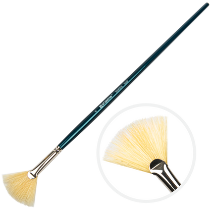 Dark Slate Gray Art Spectrum Brush Series 900 Interlocked Hog Bristle - Fan  Size - 4 Paint Brushes
