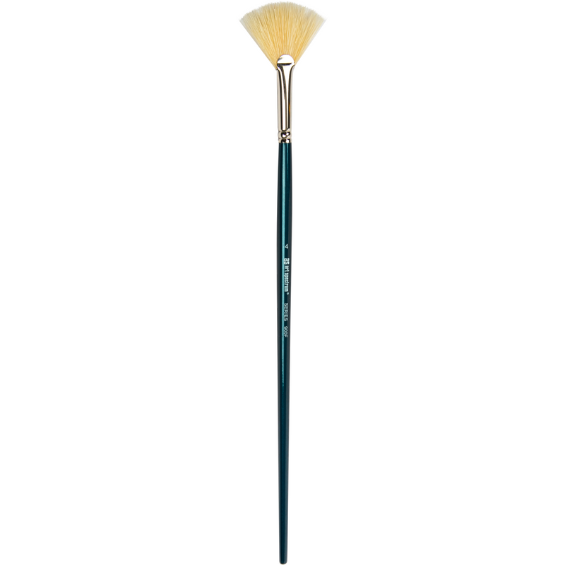 Pale Goldenrod Art Spectrum Brush Series 900 Interlocked Hog Bristle - Fan  Size - 4 Paint Brushes