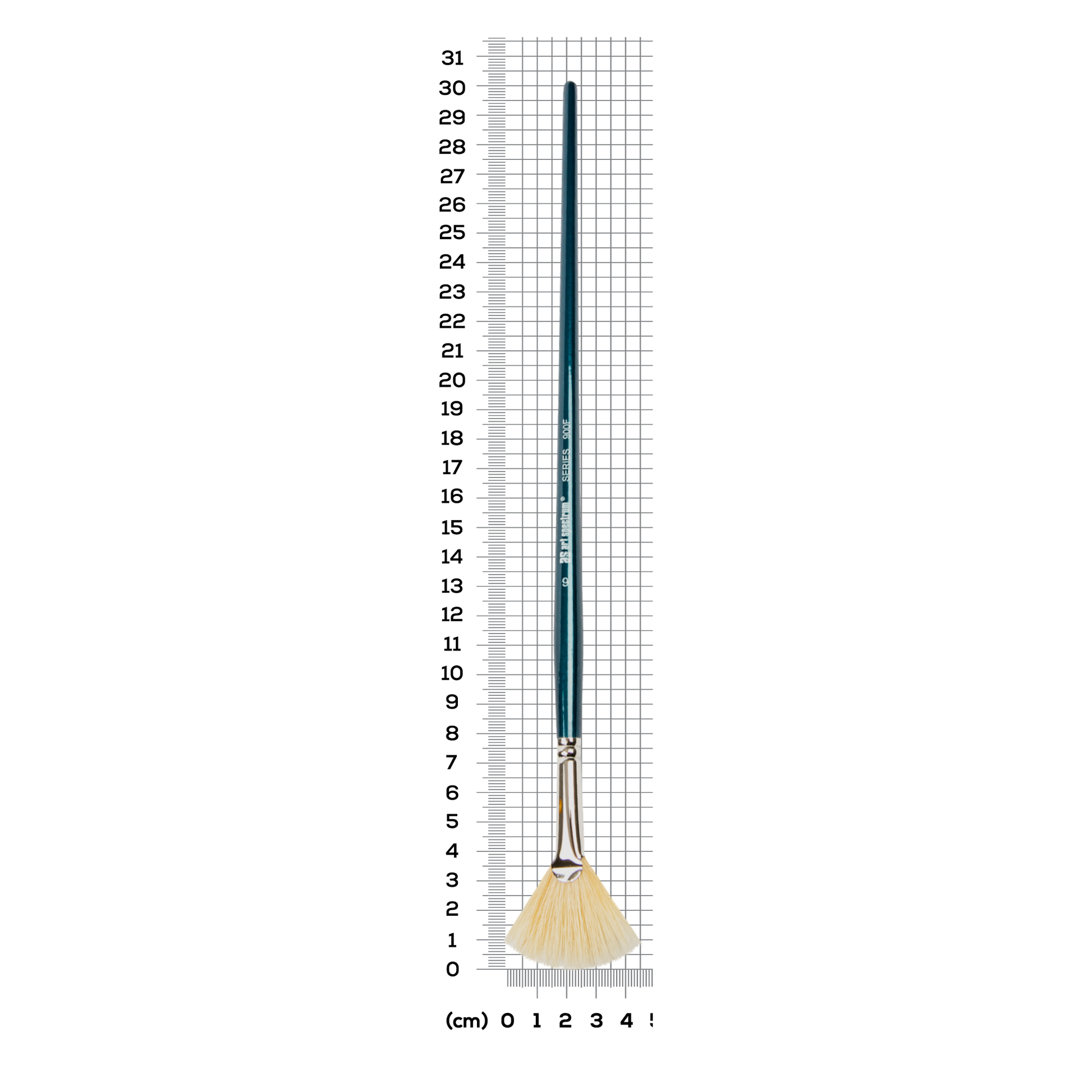 Gray Art Spectrum Brush Series 900 Interlocked Hog Bristle - Fan  Size - 6 Paint Brushes