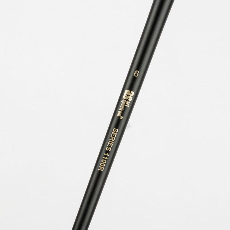 White Smoke Art Spectrum Brush Series 1100 Interlocked Hog Bristle - Round Size - 6 Paint Brushes
