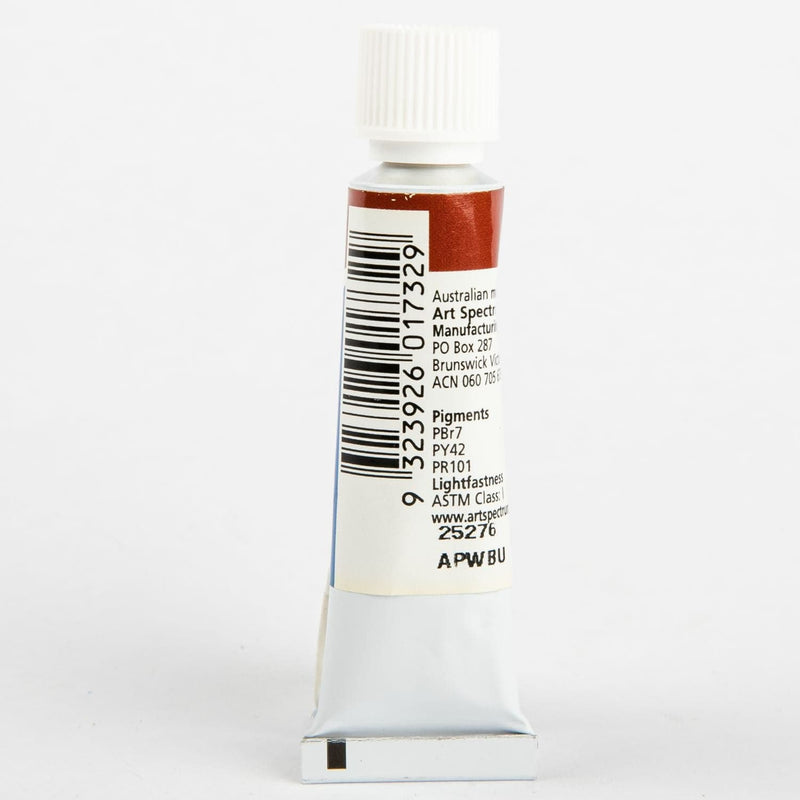 White Smoke Art Spectrum 10mL Art Prism Watercolour Burnt Umber Watercolour Paints