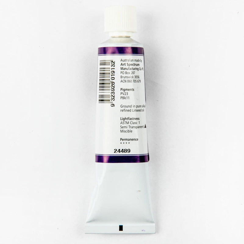 Gray Art Spectrum Oil Paint 40mL Flinders Blue Violet Dark S3 Oil Paints