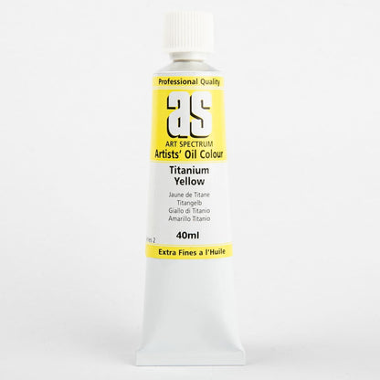 White Smoke Art Spectrum Oil Paint 40mL Titanium Yellow S2 Oil Paints