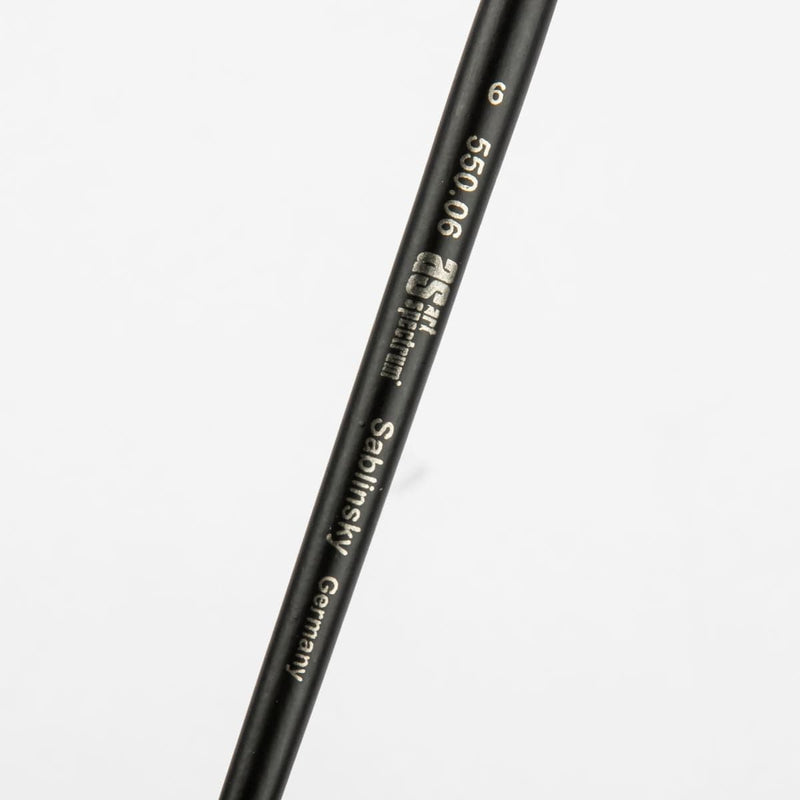White Smoke Art Spectrum Brush Series 550 Sablinksky Filament Blend - Round Size - 6 Paint Brushes