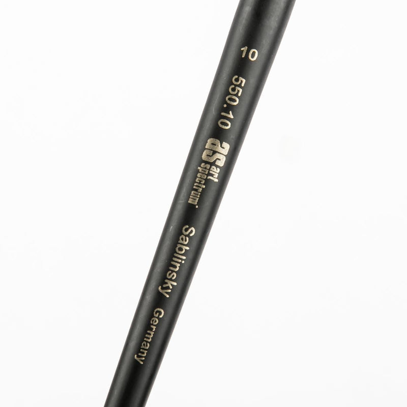 White Smoke Art Spectrum Brush Series 550 Sablinksky Filament Blend - Round Size - 10 Paint Brushes