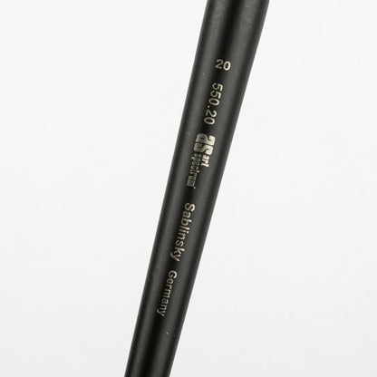 White Smoke Art Spectrum Brush Series 550 Sablinksky Filament Blend - Round Size - 20 Paint Brushes