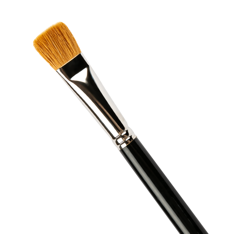 Dark Salmon Art Spectrum Brush Pure Sable - Long Handle - Flat Size - 8 Paint Brushes