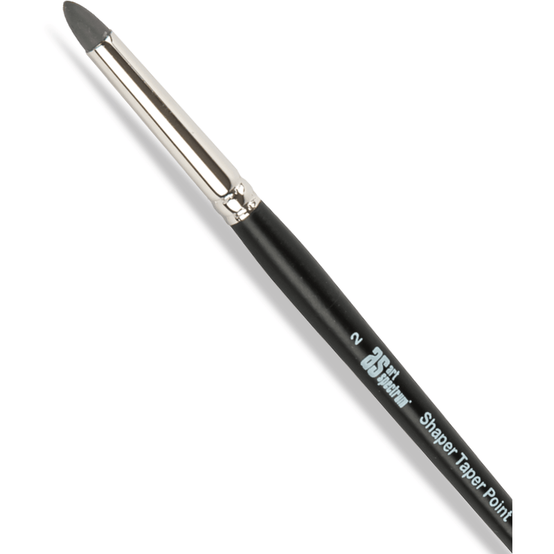 Dark Slate Gray Art Spectrum Shaper - Taper Point Size - 2 Paint Brushes