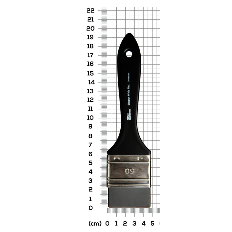 Black Art Spectrum Shaper Wide Flat 50mm Paint Brushes