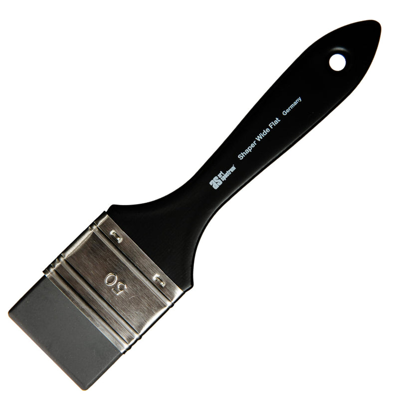 Black Art Spectrum Shaper Wide Flat 50mm Paint Brushes
