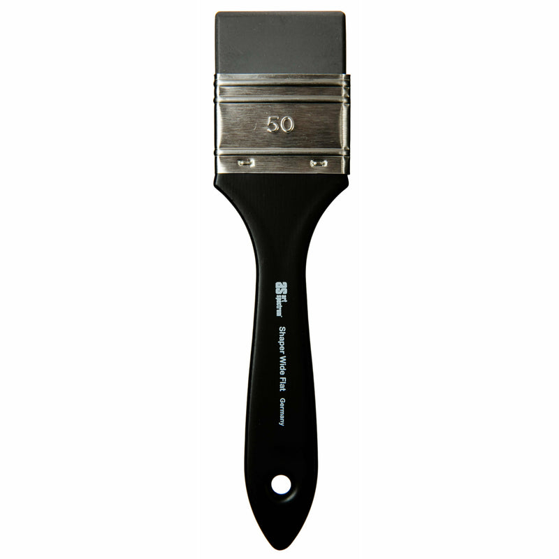 Black Art Spectrum Shaper Wide Flat 50mm Paint Brushes