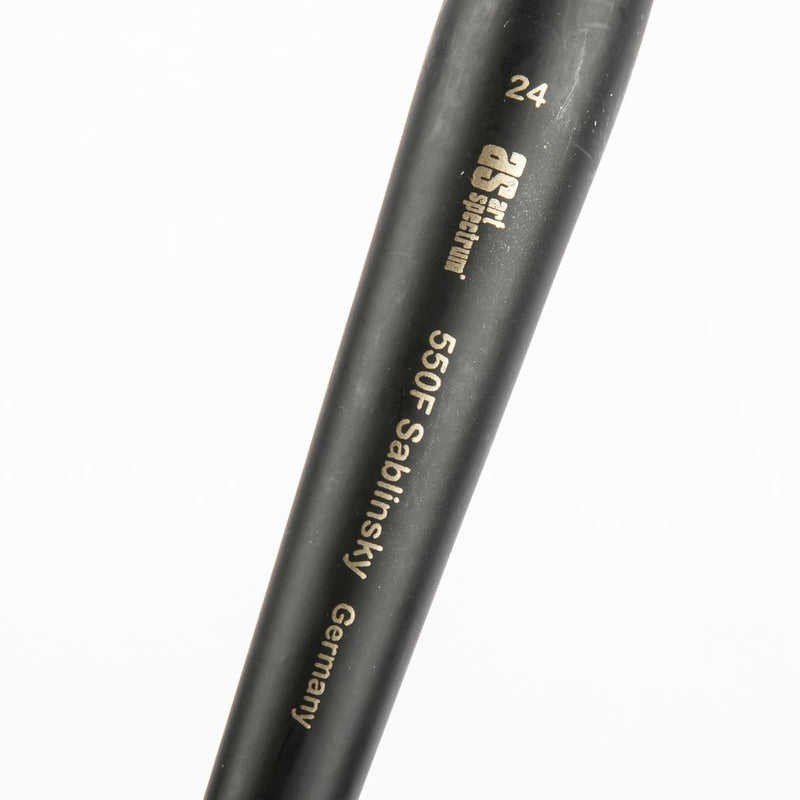 Dim Gray Art Spectrum Brush Series 550 Sablinksky Filament Blend - Flat Size - 24 Paint Brushes