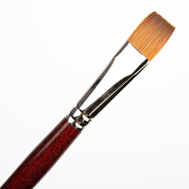 Dark Slate Gray Art Spectrum Brush Synthetic Kolinsky Long Handle - Flat Size - 18 Paint Brushes