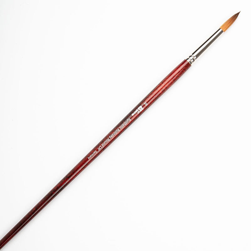 White Smoke Art Spectrum Brush Synthetic Kolinsky Long Handle - Round Size - 20 Paint Brushes