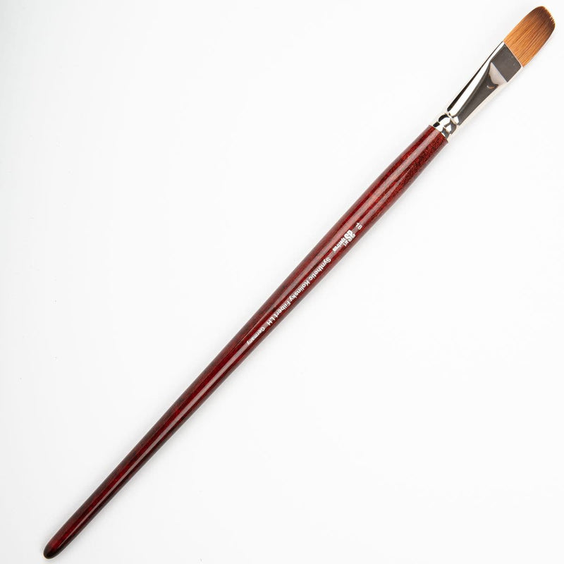 White Smoke Art Spectrum Brush Synthetic Kolinsky Long Handle - Filbert Size - 18 Paint Brushes