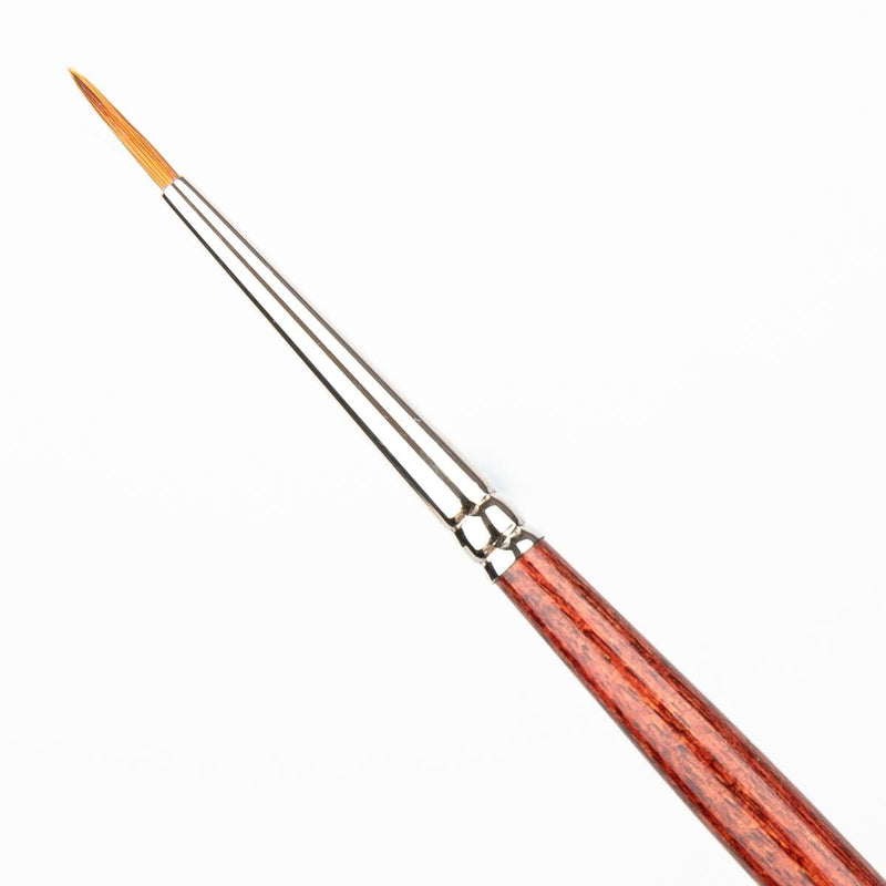 Rosy Brown Art Spectrum Brush Synthetic Kolinsky Round - Short Handle Size - 0 Paint Brushes