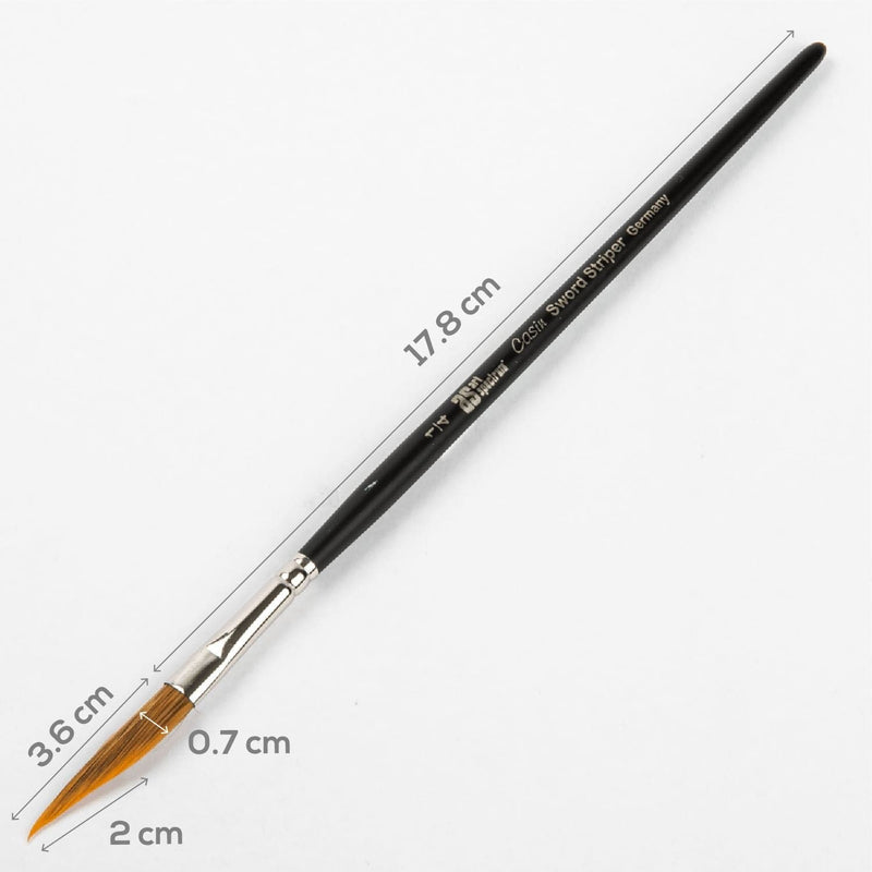White Smoke Art Spectrum Casin Sword Striper Size - 1/4" Paint Brushes