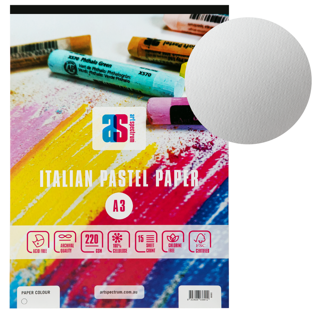 Art Spectrum Pastel Pad A3 White 15 Sheets