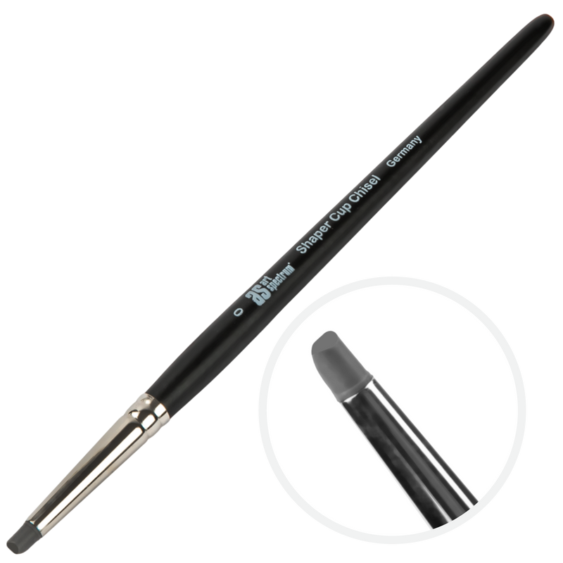 Light Gray Art Spectrum Shaper - Cup Chisel Size - 0 Paint Brushes