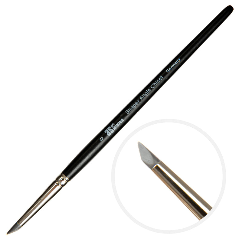 Beige Art Spectrum Shaper - Angle Chisel Size - 0 Paint Brushes