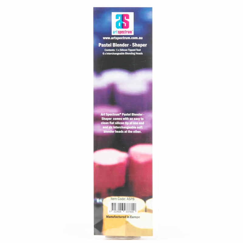 Light Gray Art Spectrum Pastel Shaper - 6 Interchangable Heads Paint Brushes