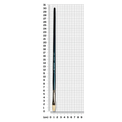 Dark Gray Art Spectrum Brush Series 900 Interlocked Hog Bristle - Bright Size - 4 Paint Brushes