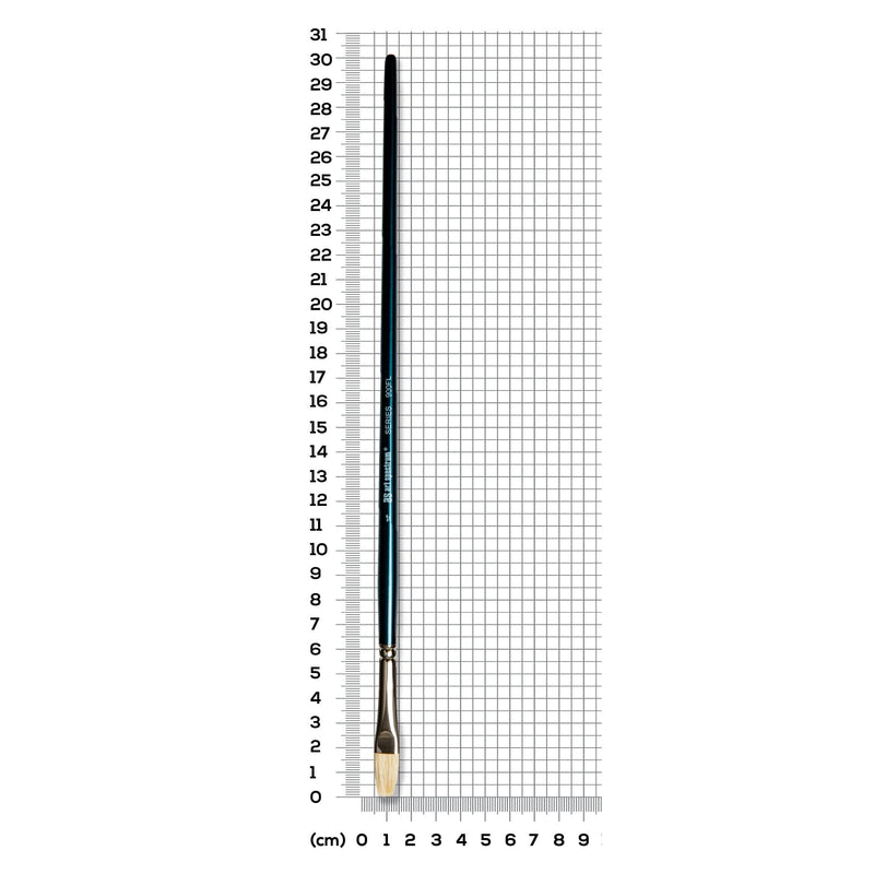 Dark Gray Art Spectrum Brush Series 900 Interlocked Hog Bristle - Bright Size - 4 Paint Brushes