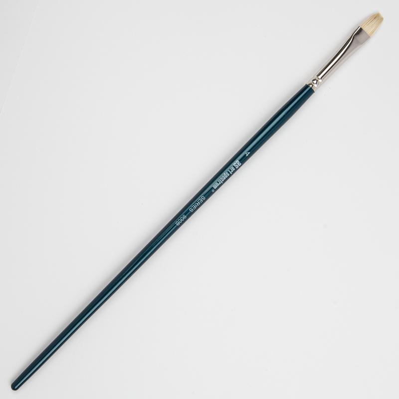 Lavender Art Spectrum Brush Series 900 Interlocked Hog Bristle - Bright Size - 4 Paint Brushes