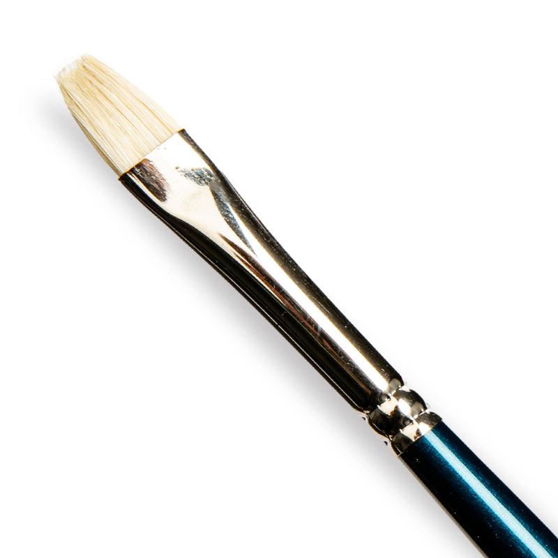Light Gray Art Spectrum Brush Series 900 Interlocked Hog Bristle - Bright Size - 4 Paint Brushes