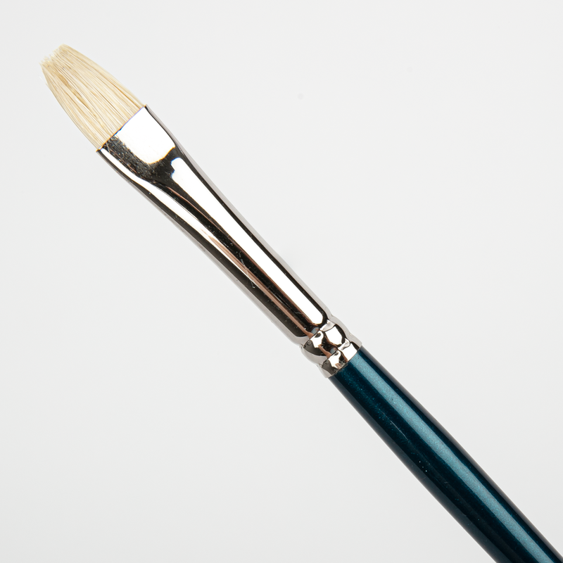 White Smoke Art Spectrum Brush Series 900 Interlocked Hog Bristle - Bright Size - 4 Paint Brushes