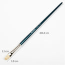 White Smoke Art Spectrum Brush Series 900 Interlocked Hog Bristle - Bright Size - 6 Paint Brushes