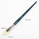 White Smoke Art Spectrum Brush Series 900 Interlocked Hog Bristle - Bright Size - 10 Paint Brushes