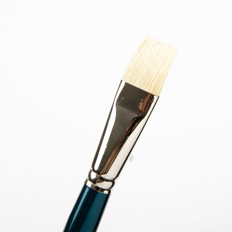 White Smoke Art Spectrum Brush Series 900 Interlocked Hog Bristle - Bright Size - 12 Paint Brushes