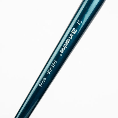 White Smoke Art Spectrum Brush Series 900 Interlocked Hog Bristle - Bright Size - 12 Paint Brushes