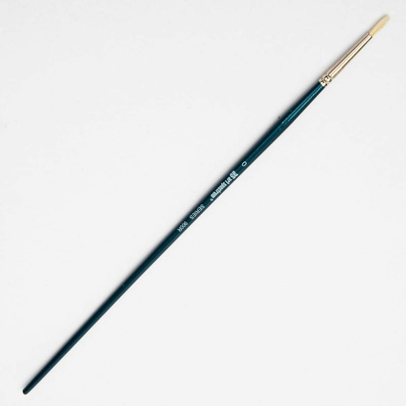 White Smoke Art Spectrum Brush Series 900 Interlocked Hog Bristle - Round Size - 0 Paint Brushes