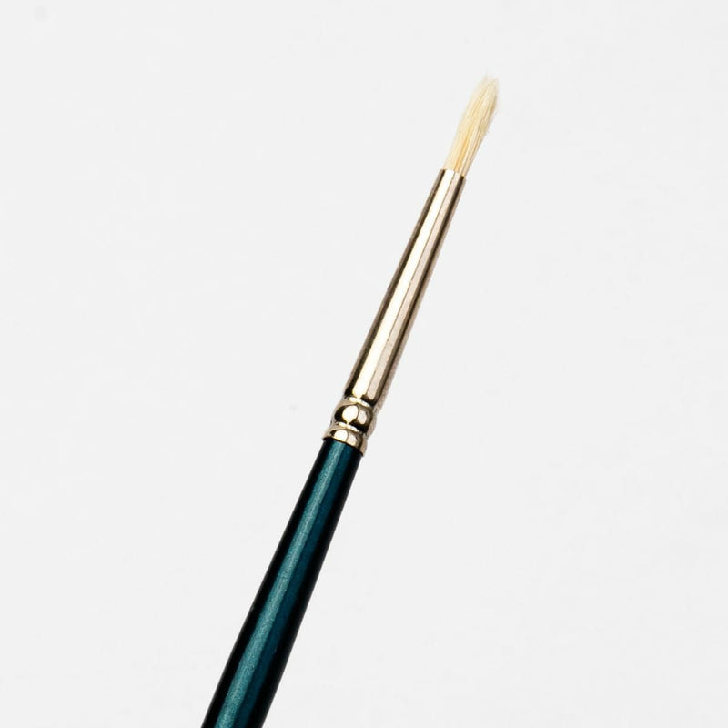 White Smoke Art Spectrum Brush Series 900 Interlocked Hog Bristle - Round Size - 0 Paint Brushes